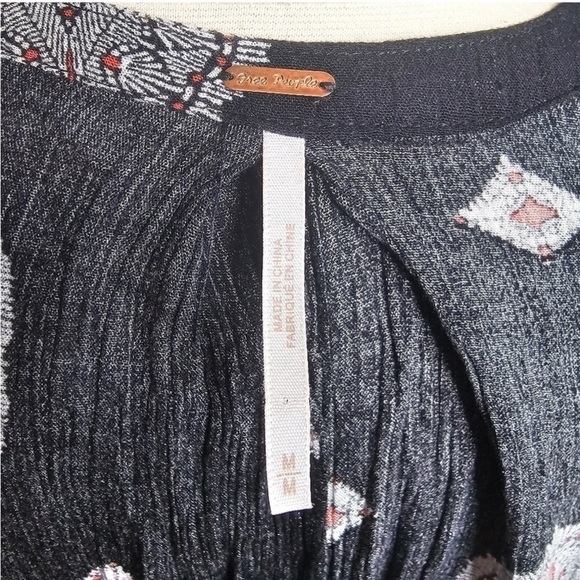 Free People Snap Out of It Sleeveless Tree Swing Tunic Mini Dress size medium - Picture 6 of 6